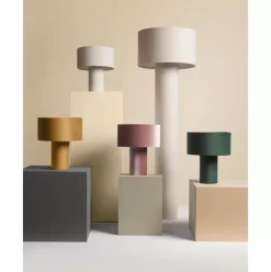 Samt-Tischlampe Ron