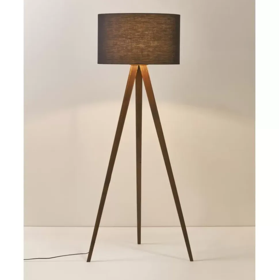 Skandi-Tripod Stehlampe Jake Aus Massivholz