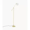 Stehlampe Moon Aus Opalglas