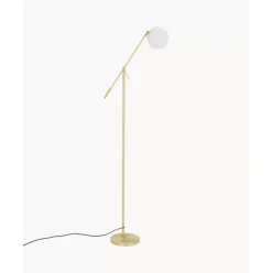 Stehlampe Moon Aus Opalglas