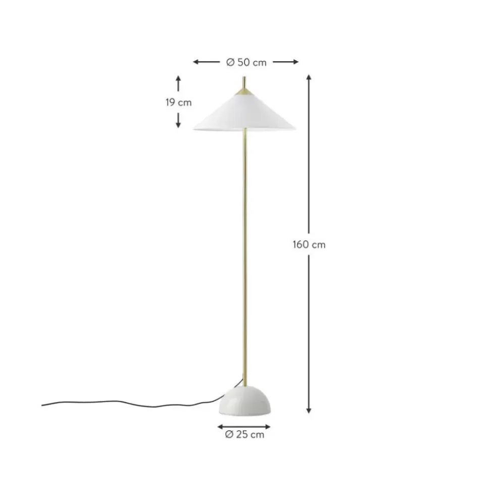 Stehlampe Vica Mit Marmorfus