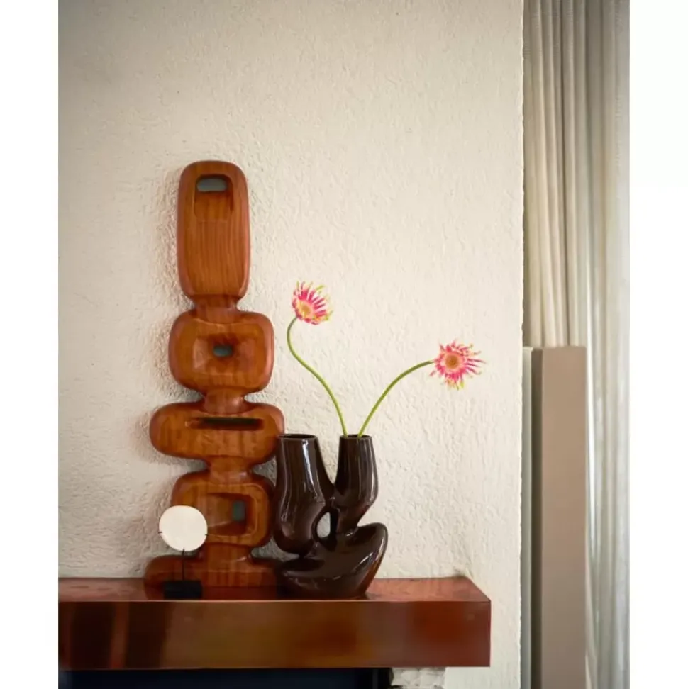 Steingut-Vase Organic