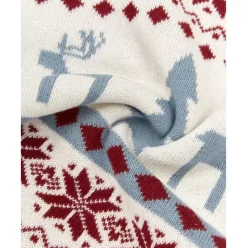 Strick-Kissenhulle David Mit Winterlichem Muster