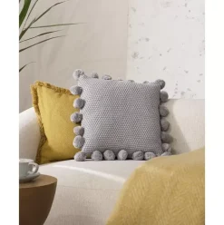 Strick-Kissenhulle Molly Mit Pompoms