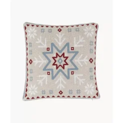 Strick-Kissenhulle Snowflake
