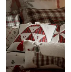 Teddy-Kissenhulle Dachs Mit Weihnachtlichem Motiv