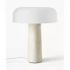 Tischlampe Carla Mit Travertinfus