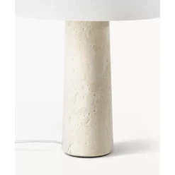 Tischlampe Carla Mit Travertinfus