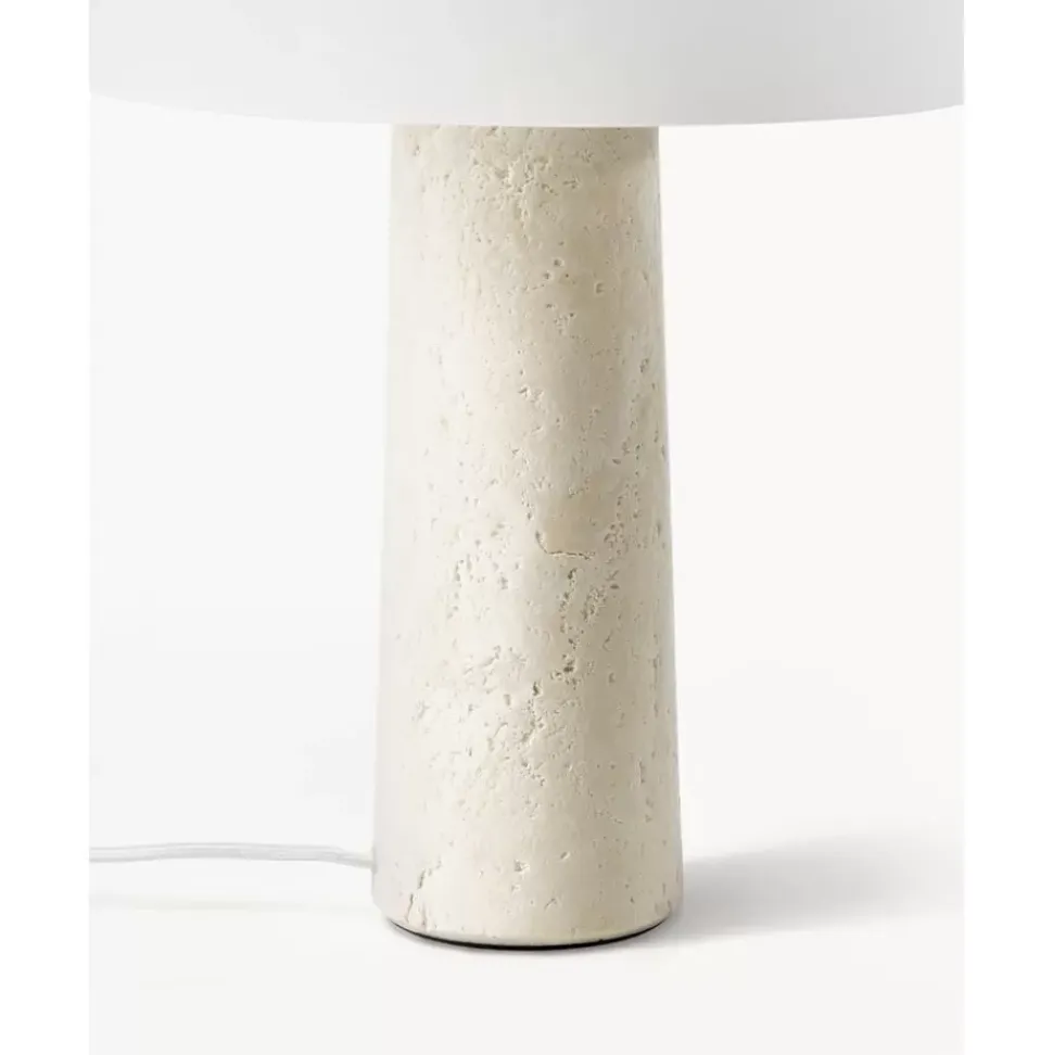 Tischlampe Carla Mit Travertinfus