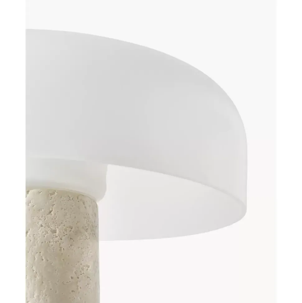 Tischlampe Carla Mit Travertinfus
