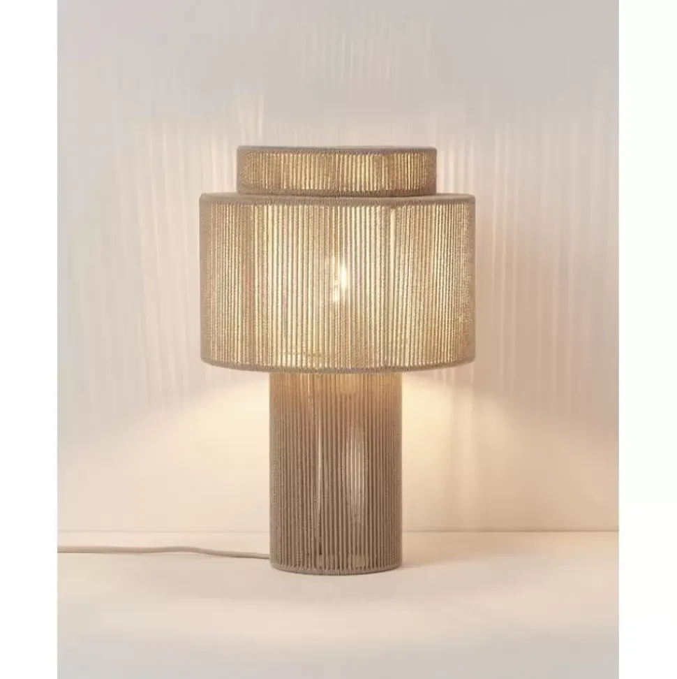 Tischlampe Lace Aus Leinenfaden