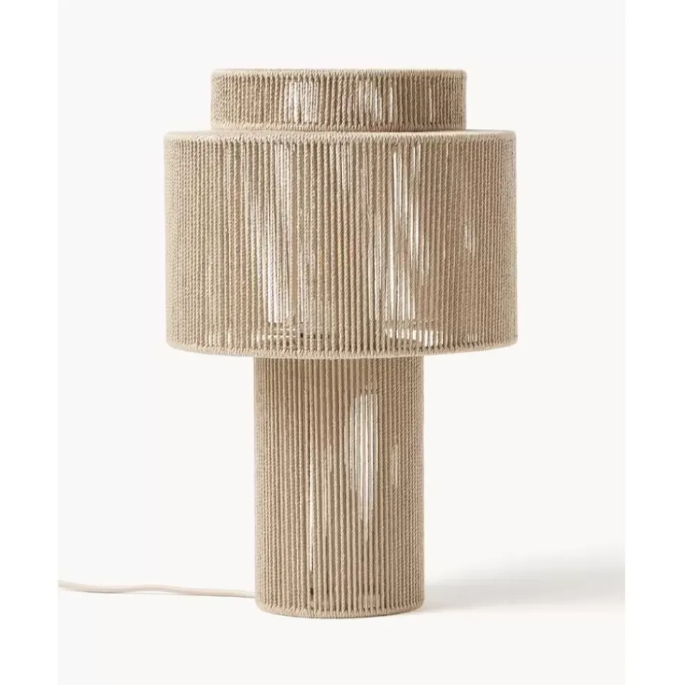Tischlampe Lace Aus Leinenfaden