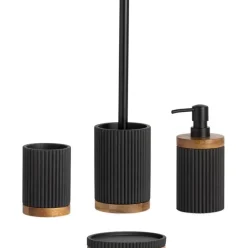 Toilettenburste Laura Mit Holz-Dekor