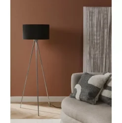 Tripod Stehlampe Cella Mit Stoffschirm