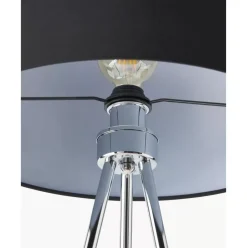 Tripod Stehlampe Cella Mit Stoffschirm
