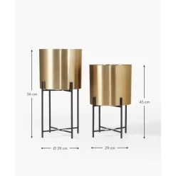 Ubertopf-Set Mina Aus Metall, 2Er-Set