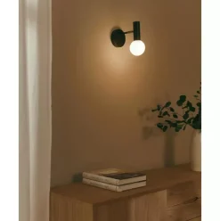 Verstellbare Wandleuchte Wilson Mit Glasschirm