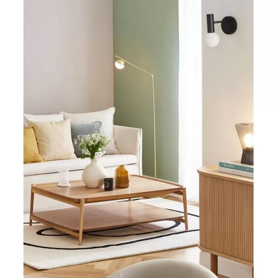 Verstellbare Wandleuchte Wilson Mit Glasschirm