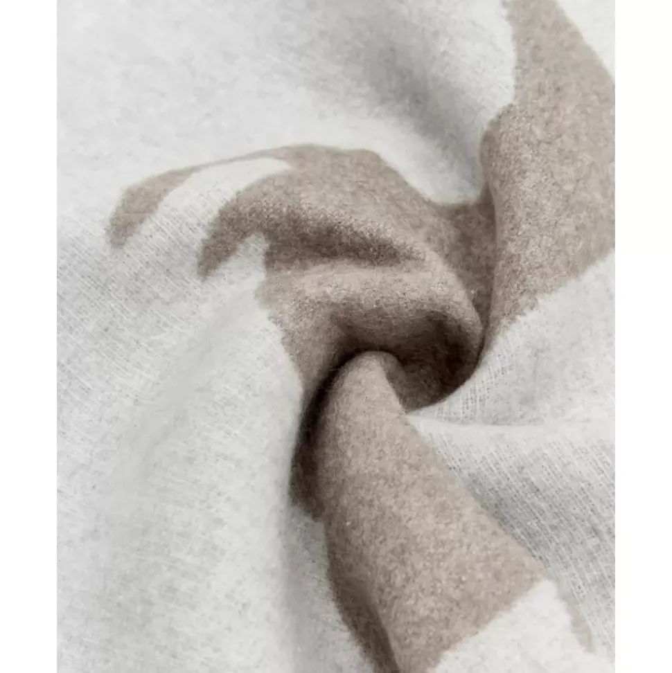 Weiche Fleece-Kissenhulle Sylt Mit Hirschmotiv