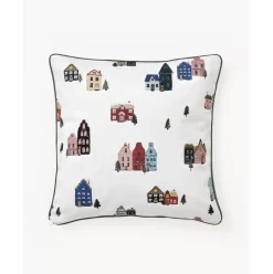 Wende-Kissenhulle Homecoming Aus Baumwolle Mit Winterlichem Motiv