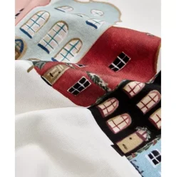 Wende-Kissenhulle Homecoming Aus Baumwolle Mit Winterlichem Motiv