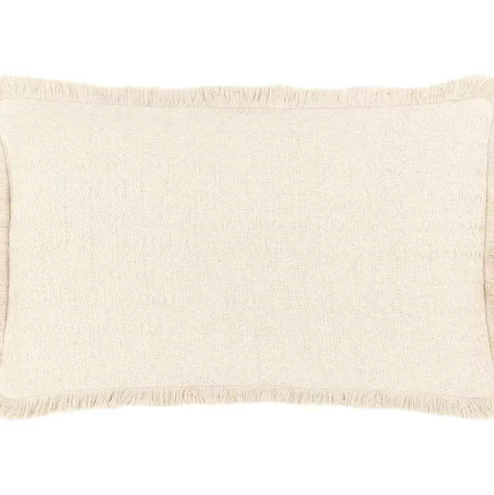 Wendekissenhulle Loran In Beige Mit Dekorativen Fransen