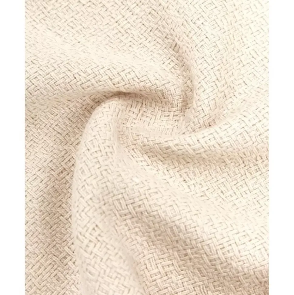 Wendekissenhulle Loran In Beige Mit Dekorativen Fransen
