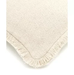Wendekissenhulle Loran In Beige Mit Dekorativen Fransen
