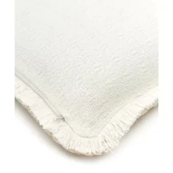 Wendekissenhulle Loran In Beige Mit Dekorativen Fransen
