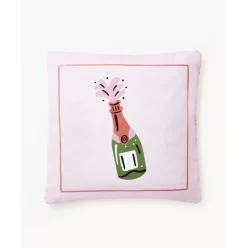 Wendekissenhulle Popp Mit Weihnachtsaufdruck Und Stickerei