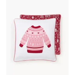 Wendekissenhulle Sweater Mit Winterlichem Motiv